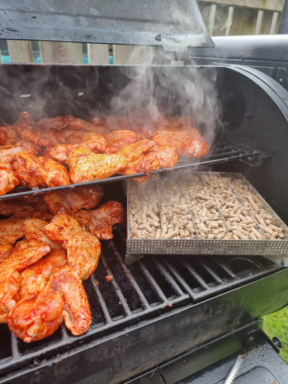 Restaurant Zentrum, Essen auf dem Grill